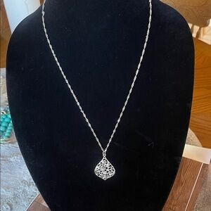 Elegant Silver Pendant Necklace
